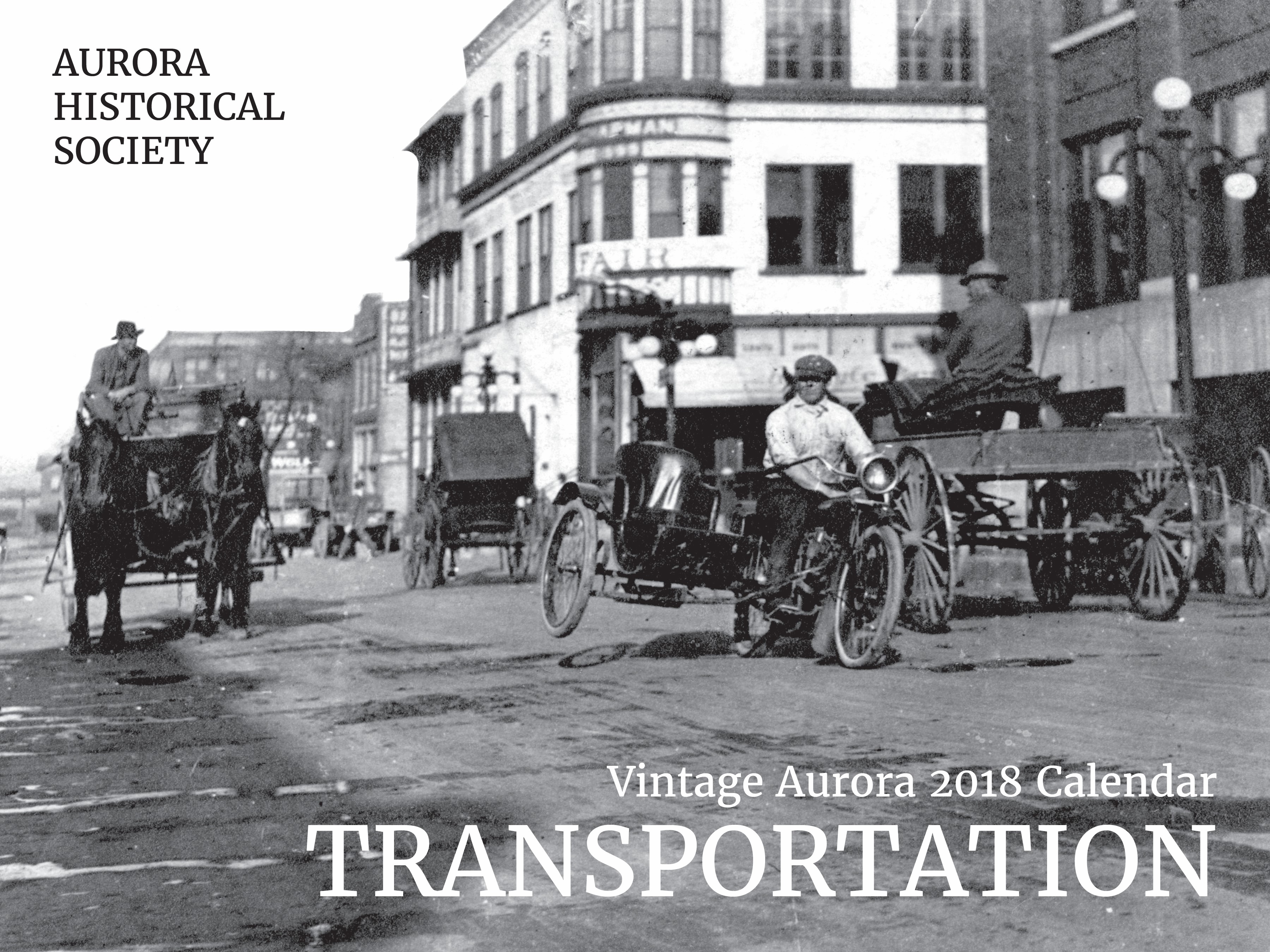 Vintage Aurora 2018 Calendar: Transportation