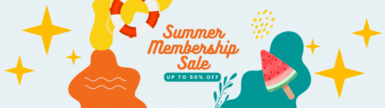 Half off memberships summer sale